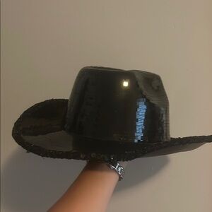 Black Sequin Cowboy Hat